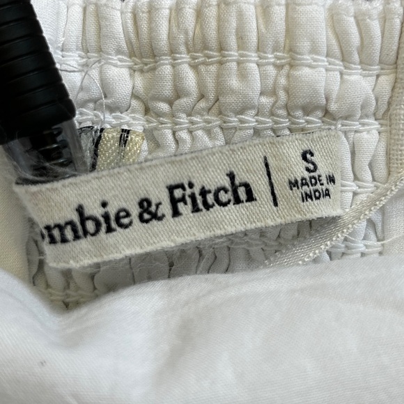 Abercrombie & Fitch White Tie Waist Sleeveless Mini Dress Size Small - Picture 6 of 11